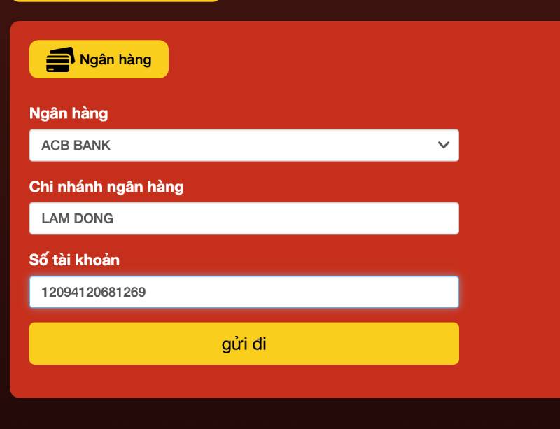 Bước 3: Liên kết tài khoản ngân hàng của bạn.
