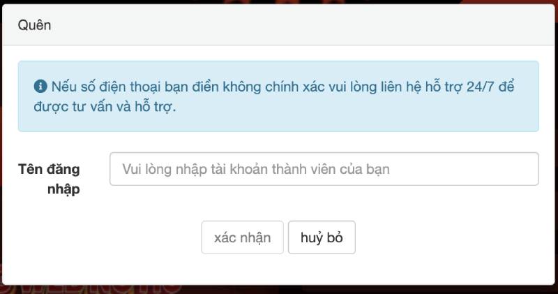 Bước 4: Lấy lại mật khẩu nếu cần